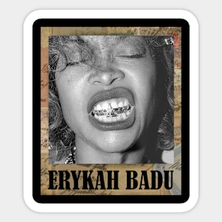Erykah Badu // Vintage Frame Sticker
